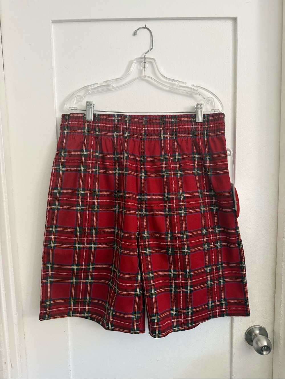 Cookman USA Chef Shorts - Tartan Red XL Unisex